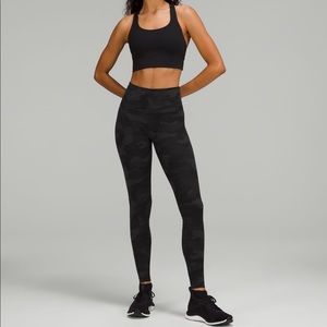 Olive Camo Wunder Train High Rise Tights 28”